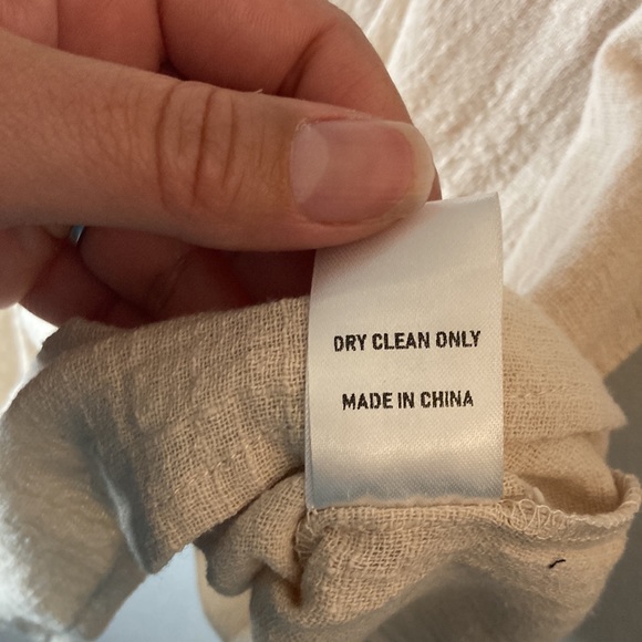 Beige Cream Linen Lace Top - Picture 10 of 10